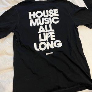 Authentic Defected Records HOUSE MUSIC ALL LIFE LONG Tee - Size M
